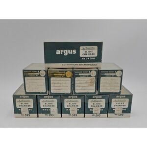 Lot of 10 Argus and Airequipt Automatic Slide Changer Magazines Model-P No. 593